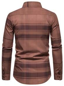 Manfinity Homme Men Plaid Button Through Shirt - Multicolor - View 2