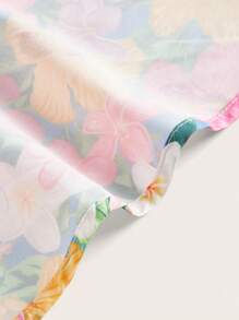 Whitebread Váy tay bồng họa tiết hoa cắt xẻ eo toàn thân của nghệ sĩ - Nhiều màu - Xem 5