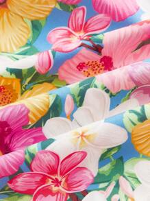 Whitebread Váy tay bồng họa tiết hoa cắt xẻ eo toàn thân của nghệ sĩ - Nhiều màu - Xem 6