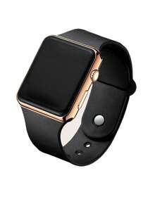 2pcs Couple Square Electronic Watch - Multicolor - View 3