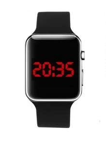 1pc Minimalist Electronic Watch & 1pc Beaded Bracelet As A Gift For Students Returning To School