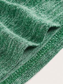 SHEIN EZwear Áo khoác và áo lót dành cho xe tăng nữ Lộ Lưng Buộc lại màu trơn Giải trí - màu xanh lá - Xem 3