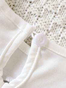 SHEIN 嬰兒女孩地理圖案泡泡袖荷葉邊上衣與喇叭褲 - 彩色 - 查看 4