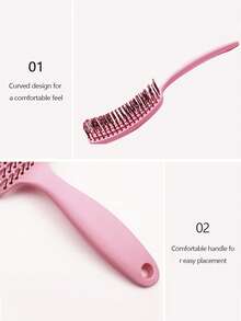 1 pieza Peine de pelo hueco - Rosa - Ver 6