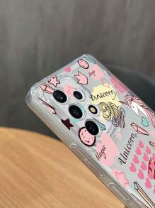 Funda de celular transparente unicornio de dibujos animados - Multicolor - Ver 5