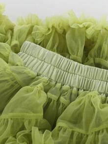 Peninsula Baby Váy vải tuyn cho bé gái, hoàn hảo để mặc thường ngày và đi chơi - màu xanh lá - Xem 5