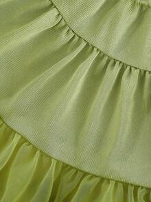 Peninsula Baby Váy vải tuyn cho bé gái, hoàn hảo để mặc thường ngày và đi chơi - màu xanh lá - Xem 6