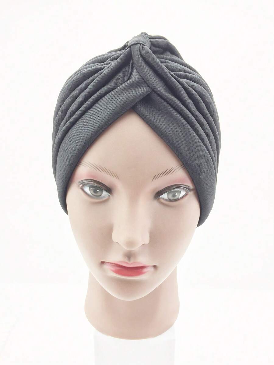 1pc Hair Styling Wrap Hat - Black - View 1