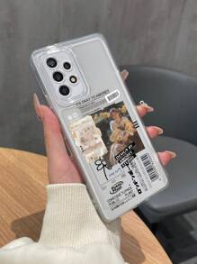 Ốp điện thoại trong suốt họa tiết ghép ảnh thẩm mỹ - Nhiều màu - Xem 2