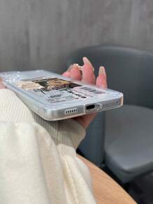 Ốp điện thoại trong suốt họa tiết ghép ảnh thẩm mỹ - Nhiều màu - Xem 3