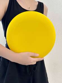1pc Yellow PE Flying Disk - Yellow - View 3