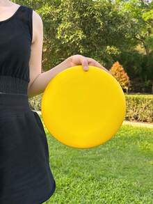 1pc Yellow PE Flying Disk - Yellow - View 4