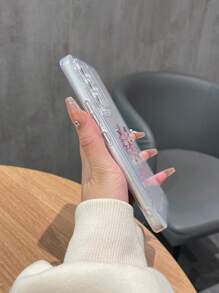 Butterfly Pattern Clear Phone Case - Multicolor - View 5