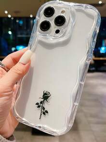 Ốp điện thoại trong suốt họa tiết hoa hồng - Trong sáng - Xem 3