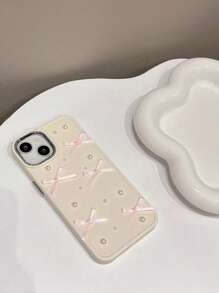 Iphone 16 蝴蝶结装饰手机壳 Kawaii - 彩色 - 查看 2