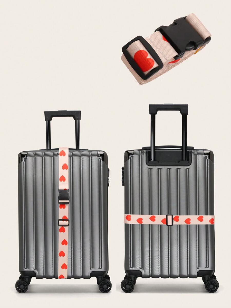 1条可调节密码锁旅行行李带，行李安全锁，防盗行李带，捆绑带，学生行李带，行李打包带，带扣行李绳，适用于旅行、飞行、商务出行，可用于手提包、行李箱、背包、旅行包 - 卡其色 - 查看 1