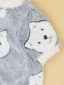 PETSIN 1入組卡通熊圖案寵物運動衫適用於貓&小狗 - 彩色 - 查看 5