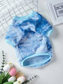 PETSIN 1pc Tie Dye Pattern Pet Sweatshirt For Cats & Dogs - Multicolor - View 1