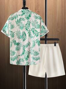 Manfinity RSRT Bộ hai mảnh Nam Dây kéo Túi Nút phía trước Nhiệt đới In ngẫu nhiên Boho - Nhiều màu - Xem 2