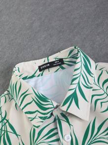 Manfinity RSRT Bộ hai mảnh Nam Dây kéo Túi Nút phía trước Nhiệt đới In ngẫu nhiên Boho - Nhiều màu - Xem 3