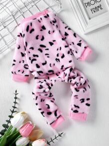1pc Leopard Pattern Pet Jumpsuit For Cats & Dogs