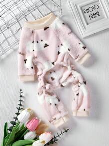 bộ áo liền quần thú cưng họa tiết hoạt hình cho chó mèo - Nhiều màu - Xem 7