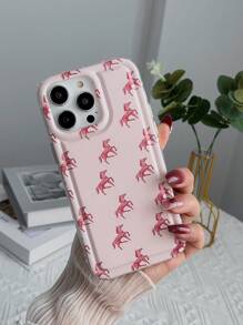 Funda para móvil con dibujos animados con estampado de caballo - Negro - Ver 4
