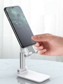 Giá đỡ điện thoại để bàn có thể gập lại 1 cái - trắng - Xem 1