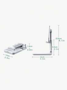 Giá đỡ điện thoại để bàn có thể gập lại 1 cái - trắng - Xem 5