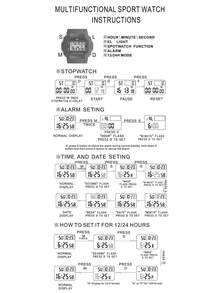 Niños 1 pieza Reloj digital cuadrado esfera impermeable para vida diaria - Negro - Ver 7