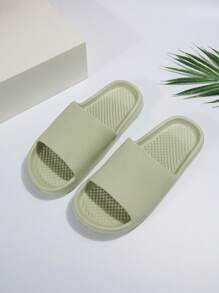 時尚綠色拖鞋適用於極簡風格單帶拖鞋 - 橄欖綠 - 查看 4