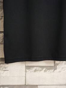 Hombres Camiseta panda con con estampado de slogan - Negro - Ver 4