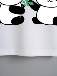 SHEIN Qutie Áo thun nữ Hoạt hình Slogan Giải trí - trắng - Xem 3