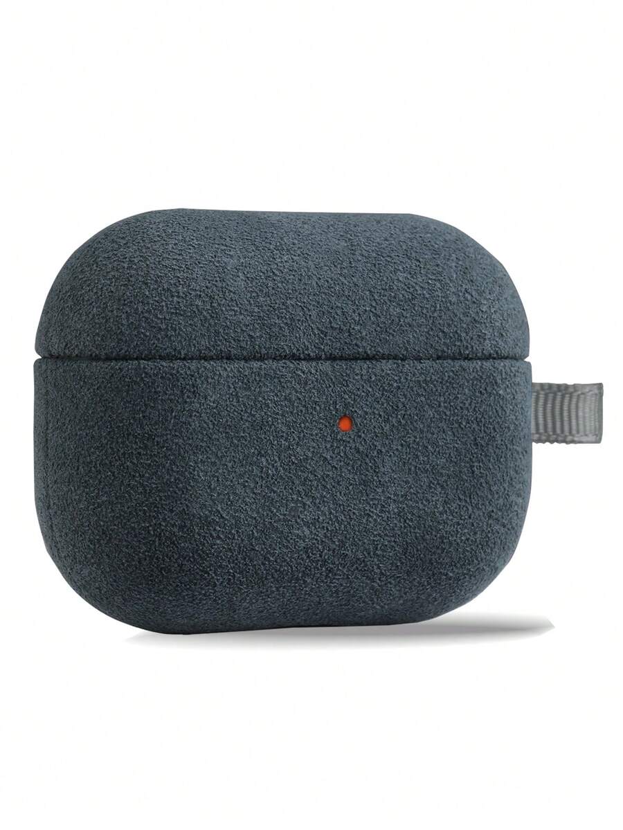 Funda compatible con Airpods unicolor PU - Gris - Ver 1