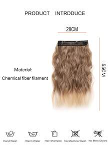 Clip In Long Curly Synthetic Hair Extension