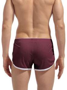 Quần short thể thao nam - Màu Đỏ Sâu - Xem 2