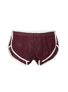 Quần short thể thao nam - Màu Đỏ Sâu - Xem 4