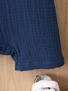 Baby Boy Reversible Pocket Shirt Romper