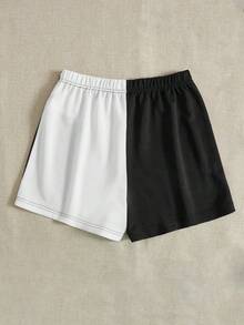 SHEIN EZwear Plus Leopard Print Shorts - Multicolor - View 2