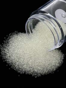 1盒透明鱼子酱珠子美甲装饰，DIY美甲饰品配件 - 無色 - 查看 3