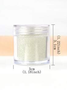 1盒透明鱼子酱珠子美甲装饰，DIY美甲饰品配件 - 無色 - 查看 5