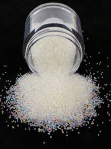 1盒透明鱼子酱珠子美甲装饰，DIY美甲饰品配件 - 彩色 - 查看 4