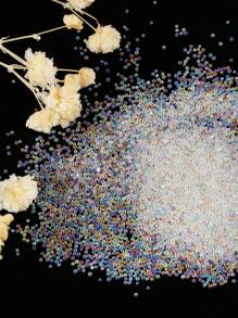 1盒透明鱼子酱珠子美甲装饰，DIY美甲饰品配件 - 彩色 - 查看 6