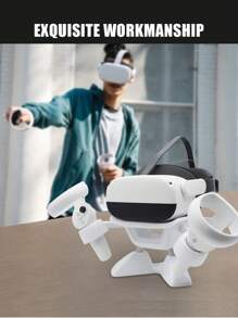 Hộp đựng đồ du lịch cứng tất cả trong một Tương thích với Oculus/Meta Quest 2/Pico 4 , Hộp đựng tai nghe VR Tương thích với dây đeo Elite - trắng - Xem 3