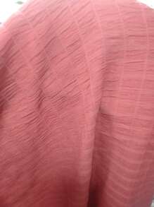 Chiquease Camisa de hombros caídos & Pantalones de pierna ancha - Rosado Sandía - Ver 7