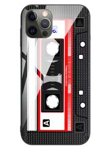 GLANDOTU 復古織帶玻璃後TPR聚氨酯矽膠難防震手機殼與三星兼容星系iPhone,小米和其他型號 - 彩色 - 查看 2