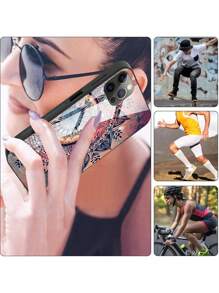 GLANDOTU Colourful Mandala Pattern Glass Back TPU Silicone Hard Shockproof Phone Case Compatible With Samsung Galaxy  Phone And Other Models - Multicolor - View 3