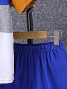 Bộ hai mảnh Trai Khối Màu Lá thư Giải trí - Nhiều màu - Xem 6