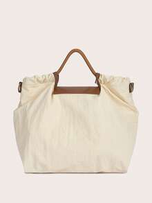 Bebé Bolsa de pañales con bordado de oso de gran capacidad - Multicolor - Ver 5