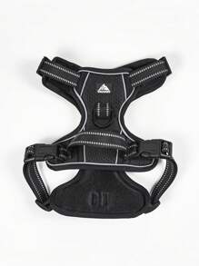 1 Miếng Đồ họa Chữ cái Phản chiếu Chi tiết Dây nịt cho thú cưng & Dây xích , Đơn giản Polyamide Dây nịt cho thú cưng & Dây xích Đối với Chó Và Mèo Đối với Ngoài trời - màu đen - Xem 3